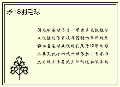 矛18羽毛球